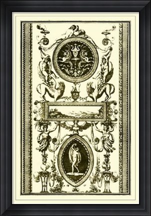 Framed Ivory Screen II Print