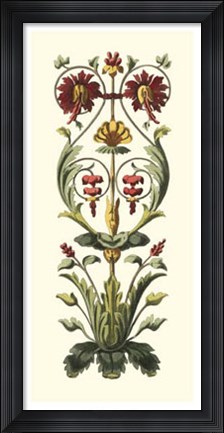 Framed Elegant Baroque Panel I Print