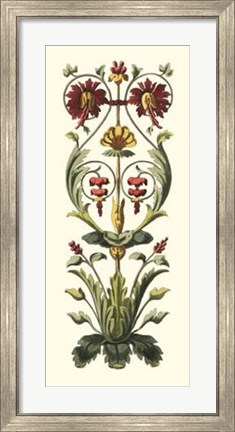 Framed Elegant Baroque Panel I Print
