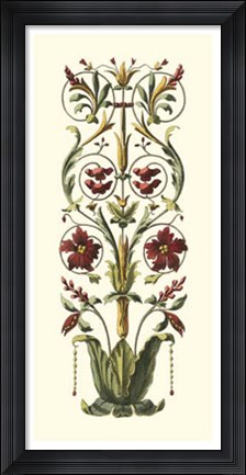 Framed Elegant Baroque Panel II Print