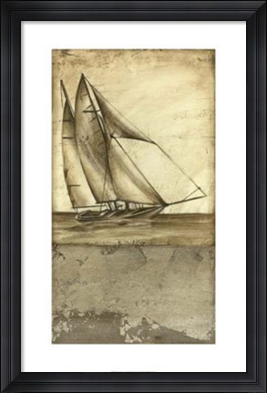 Framed Shimmering Seas I Print