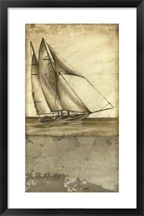 Framed Shimmering Seas I Print