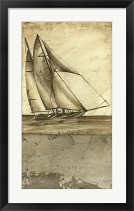 Framed Shimmering Seas I Print
