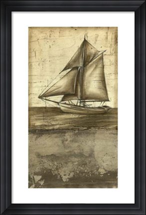 Framed Shimmering Seas II Print