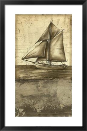 Framed Shimmering Seas II Print