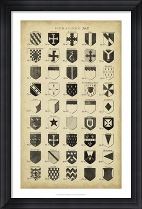 Framed Vintage Heraldry II Print