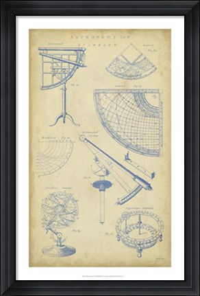 Framed Vintage Astronomy I Print