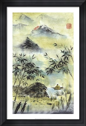 Framed Having Visited Qui Baishi Print