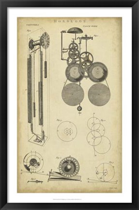 Framed Clockworks II Print