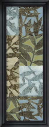 Framed Swaying Fronds Panel I Print