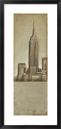 Framed Shimmering City I Print