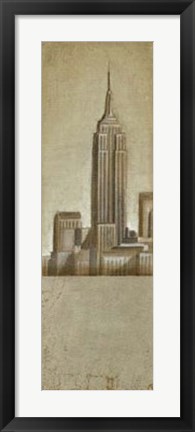 Framed Shimmering City I Print