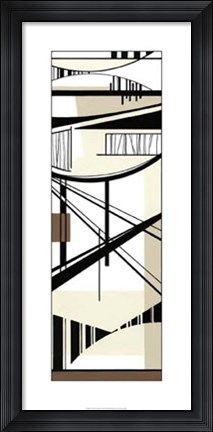 Framed Abstract Matrix I Print