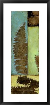 Framed Fossilized Ferns II Print