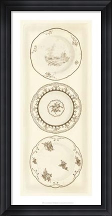 Framed Sevres Porcelain Panel II Print