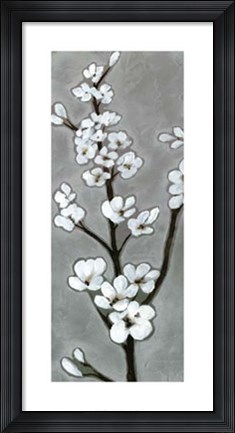 Framed White Blossoms I Print