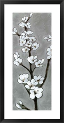 Framed White Blossoms I Print