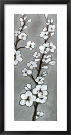Framed White Blossoms II Print