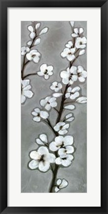 Framed White Blossoms II Print