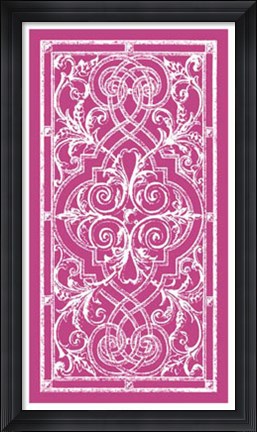 Framed Graphic Ironwork I Print