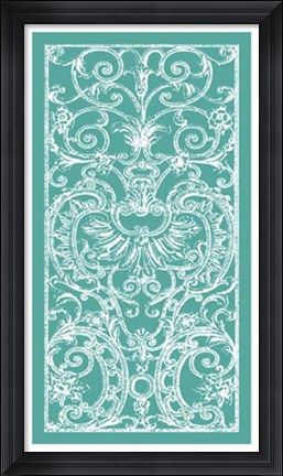 Framed Graphic Ironwork II Print
