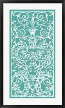 Framed Graphic Ironwork II Print