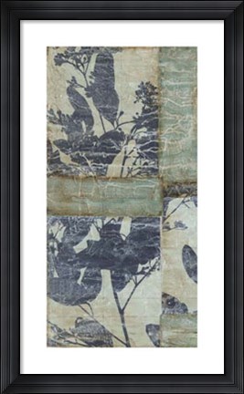 Framed Indigo Branches I Print