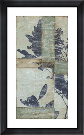 Framed Indigo Branches II Print