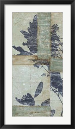 Framed Indigo Branches II Print