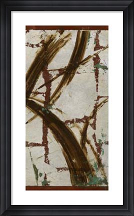 Framed Accentual Silver I Print