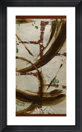 Framed Accentual Silver II Print