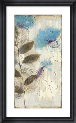 Framed Constellation Flowers II Print