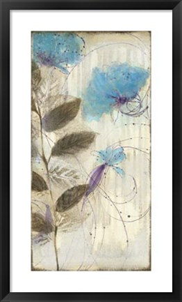 Framed Constellation Flowers II Print