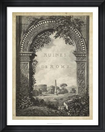 Framed Ruines de Rome Print