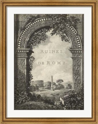 Framed Ruines de Rome Print