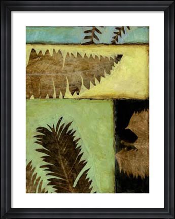 Framed Fossilized Ferns IV Print