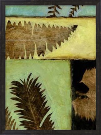 Framed Fossilized Ferns IV Print