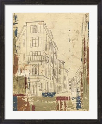 Framed Streets of Downtown I Print