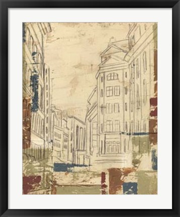 Framed Streets of Downtown II Print