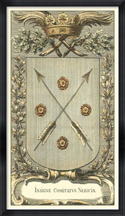 Framed Vintage Insignia I Print