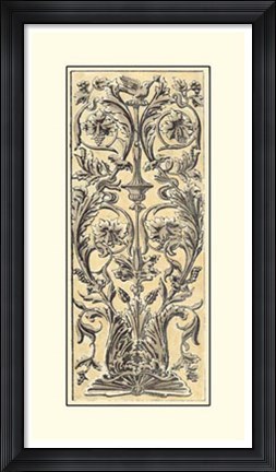 Framed Renaissance Panel I Print