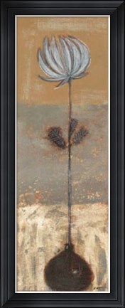 Framed Solitary Flower I Print