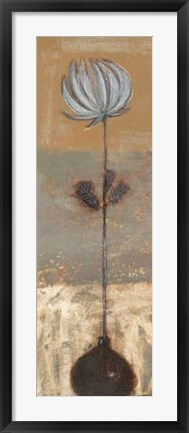 Framed Solitary Flower I Print