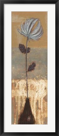 Framed Solitary Flower II Print