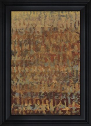 Framed Earthen Language II Print