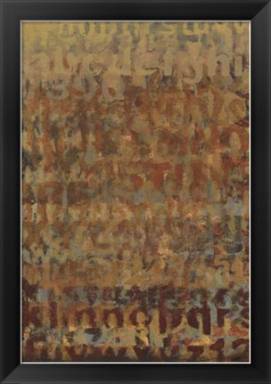 Framed Earthen Language II Print