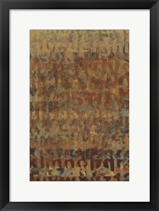 Framed Earthen Language II Print