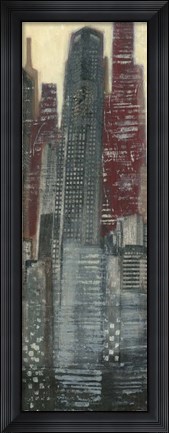 Framed Urban Landscape I Panel Print