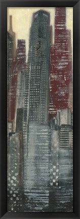 Framed Urban Landscape I Panel Print