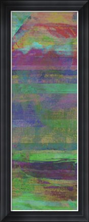 Framed Jeweled Stripes I Print